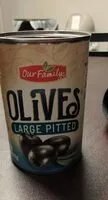 Mängden socker i Large Pitted Black Olives