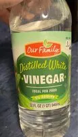 Mängden socker i Distilled White Vinegar
