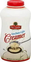 Mängden socker i Creamy original coffee creamer