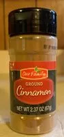 Mängden socker i Ground Cinnamon