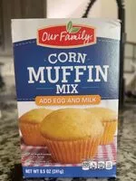 Mängden socker i Corn muffin mix
