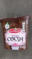 Mängden socker i Baking cocoa