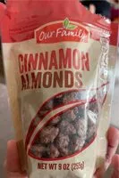 Mängden socker i Cinnamon Almonds