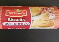 Mängden socker i Buttermilk Biscuits