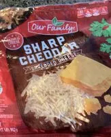 Mängden socker i Swiss finely shredded aged cheese