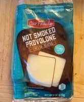 Mängden socker i Natural provolone sliced cheese