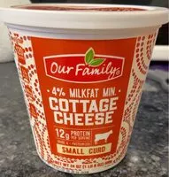 Mängden socker i Small curd cottage cheese