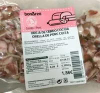 Mängden socker i Oreja de cerdo cocida