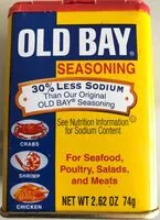 Mängden socker i Seasoning for seafood, poultry, salads, and meats