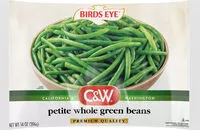 Mängden socker i Cw petite whole green beans