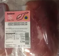 Mängden socker i Jamón serrano familiar