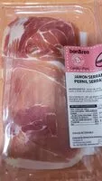 Mängden socker i Jamón serrano familiar