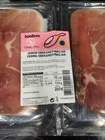 Mängden socker i Jamón serrano familiar