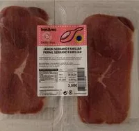 Mängden socker i Jamón serrano familiar