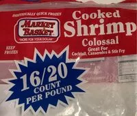 Mängden socker i Cooked shrimp