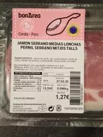 Mängden socker i Jamón serrano medias lonchas