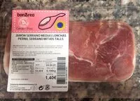 Mängden socker i Jamón serrano medias lonchas