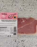 Mängden socker i Jamón serrano medias lonchas