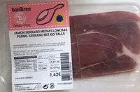 Mängden socker i Jamón serrano medias lonchas