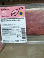 Mängden socker i Jamón serrano medias lonchas