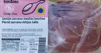 Mängden socker i Jamón serrano medias lonchas