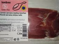 Mängden socker i Jamón serrano medias lonchas