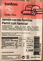 Mängden socker i Jamón cocido familiar