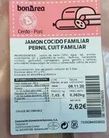 Mängden socker i Jamon cocido familiar