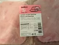Mängden socker i Jamon cocido familiar
