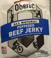 Mängden socker i Peppered beef jerky, peppered