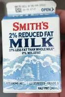 Mängden socker i Smiths reduced fat milk