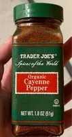 Mängden socker i Organic Cayenne Pepper