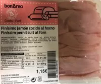Mängden socker i Finisimo jamon cocido al horno