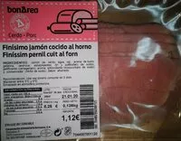Mängden socker i Finísimo jamón cocido al horno