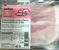 Mängden socker i Finísimo jamón cocido al horno