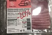 Mängden socker i Finísimo jamón cocido al horno