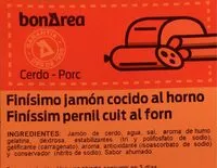 Mängden socker i Finisimo jamón cocido al horno