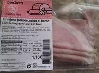 Mängden socker i Finissimo jamón cocido al horno