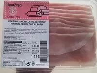 Mängden socker i Jamón cocido al horno