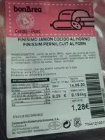Mängden socker i Finísimo jamón cocido al horno