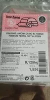 Mängden socker i Finísimo jamón cocido al horno