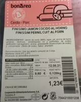 Mängden socker i Jamón cocido al horno