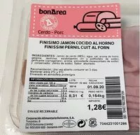 Mängden socker i Finisimo jamon cocido al horno
