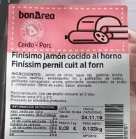 Mängden socker i Finisimo jamón cocido al horno