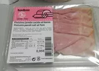 Mängden socker i Jamón cocido al horno