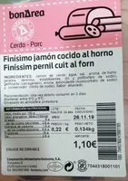 Mängden socker i Finísimo jamón cocido