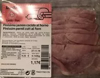 Mängden socker i Finísimo jamón cocido al horno