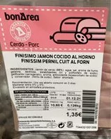 Mängden socker i finisimo jamon cocido al horno