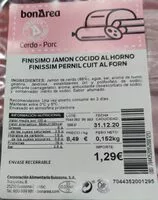 Mängden socker i Finísimo jamón cocido al horno