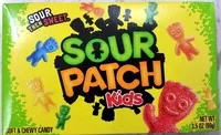 Mängden socker i Sour Patch kids